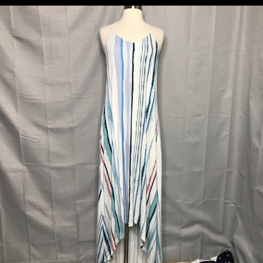 Antibes Blanc Cream Striped Maxi Size Med